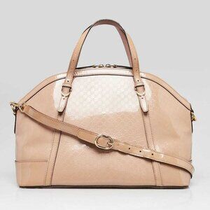 Gucci Pink Microguccissima Patent Leather Nice Top Handle Bag